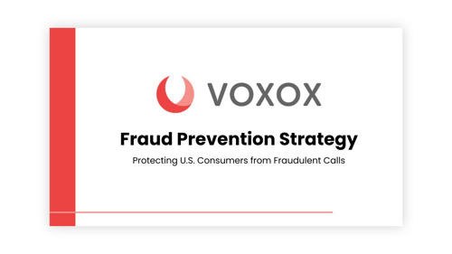 VOXOX Fraud Prevention Strategy